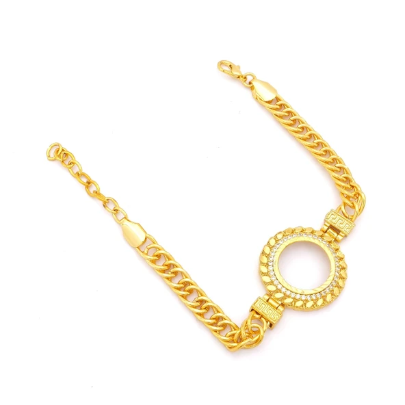 Altın Kaplama Çeyrek Çerçeve Bileklik BLK-1127 ürün görseli