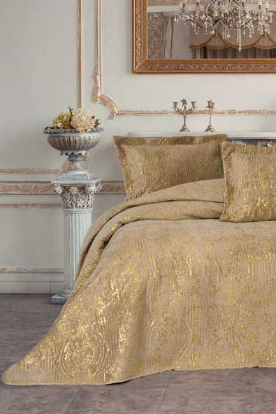 Cotton Box Smart Çift Kişilik Yatak Örtüsü Brillante S.Kahve ürün görseli