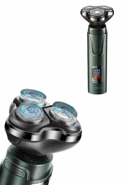 Dijital Göstergeli 3 Başlıklı Tıraş Makinesi Islak Kuru Lazer Öncesi Günlük ürün görseli 1