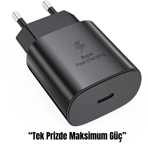 45W Süper Hızlı Şarj Adaptörü  Type-C Çıkışlı, Güvenli ve Dayanıklı Şarj Cihazı - 2