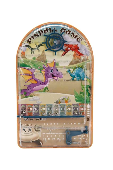 Dinozor Temalı Pinball Oyunu – Eğitici ve Eğlenceli Çocuk Oyuncağı 24,5 cm - Resim 5