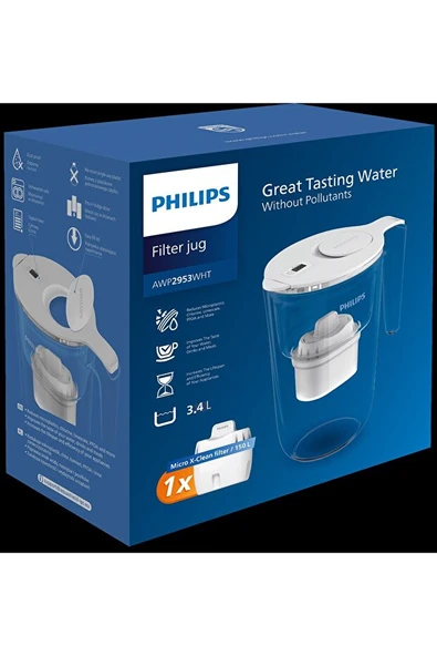 Philips Su Arıtma Filtreli Sürahi 3,4 L - 1