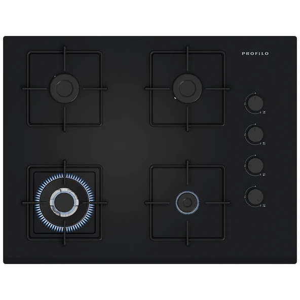 Profilo OE37H6P10D Siyah Cam Ankastre Ocak ürün görseli