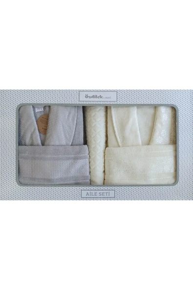 Özdilek Blossom Krem-Gri Happy Set - 2