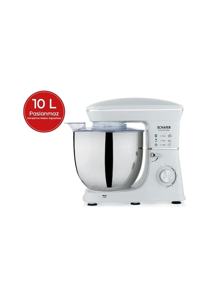 Schafer Prochef Maxi 2000 W Beyaz 10 lt Stand Mikser ürün görseli