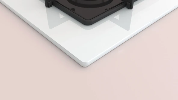 Profilo OE37P2P10D Beyaz Cam Ankastre Ocak - Resim 3