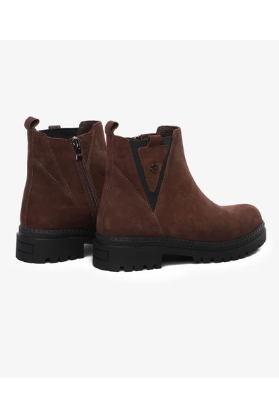 Greyder 31022 Kadın Hakiki Deri Fermuarlı Kısa Urban Bot - 9