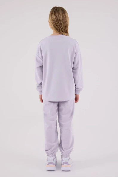 U.S. Polo Assn Kız Çocuk Eşofman Takımı Lila - Resim 3