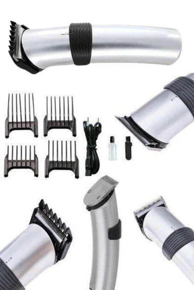 Hassas Ciltlere Özel Saç Sakal ve Vücut Kuaför Tipi Şarjlı Tıraş Makinesi - Resim 5