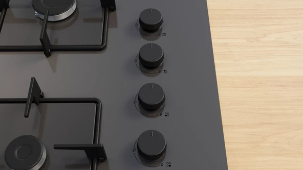 Profilo OE37P9P10D Gri Cam Ankastre Ocak - Resim 2