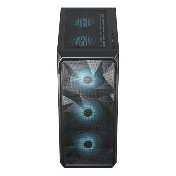 Frisby FC-9485G 600W 80+ Bronz USB 3.2 RGB ATX Mid Tower Siyah Kasa - Resim 4