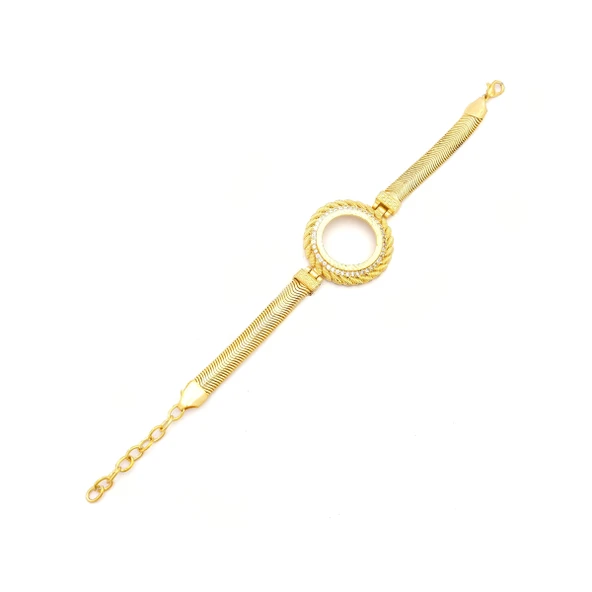 Altın Kaplama Yarım Çerçeve Bileklik BLK-1139 - 2