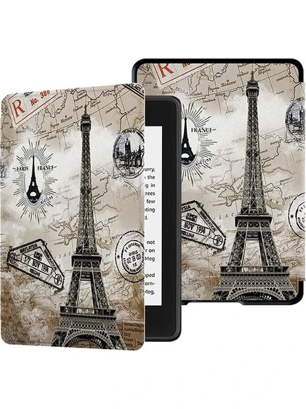 Amazon Kindle Paperwhite 4 - 10. Nesil  2018 Kitap Okuyucu Kılıfı Paris Kule - 1