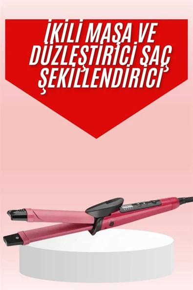 Saç Şekillendirici Düzleştirici ve Maşa Özellikli Şekillendirici Seramik Kaplama - Resim 2