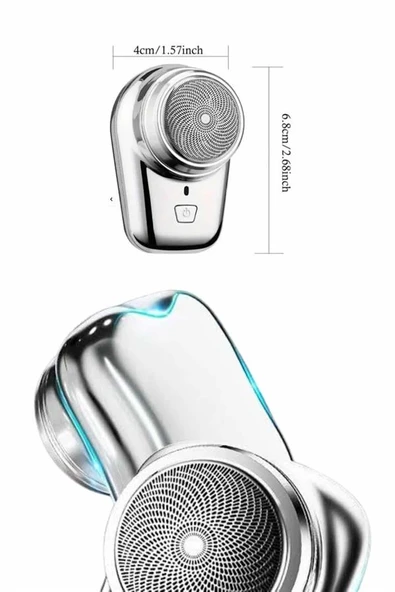 Elektrikli Mini Tıraş Makinesi,Taşınabilir USB Şarjlı Kablosuz Tıraş Makinesi - 3