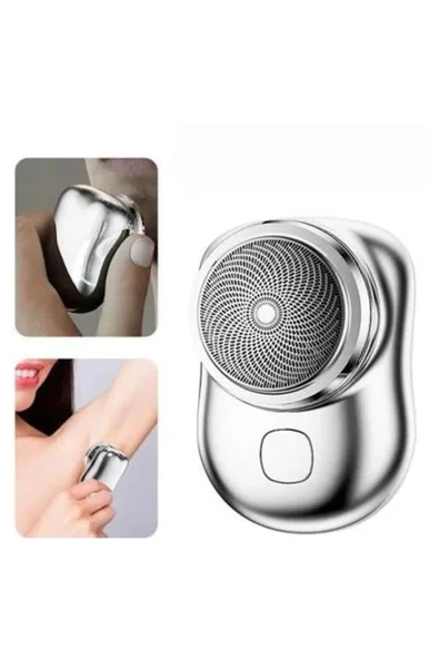 Kablosuz Tıraş Makinesi Günlük Hızlı Taşınabilir Şarjlı Yuvarlak Paslanmaz Çelik ürün görseli 1