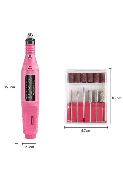 Elektrikli Profesyonel Manikür Pedikür Seti Değiştirilebilir Başlık Seçeneği - Resim 4