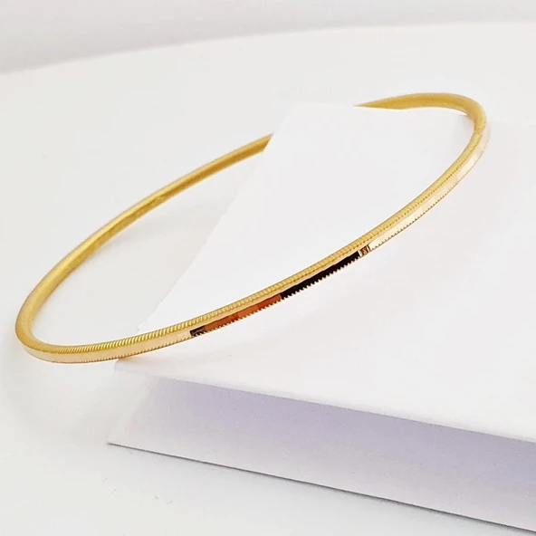 10 Gram 22 Ayar Altın Parlak Ajda Bilezik Ziynet Gold ZG2236 - 2