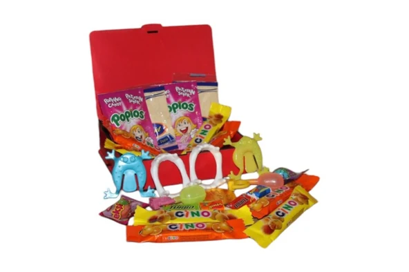 Nostaljik Kırmızı Ahşap Hediye Paketi - Resim 2