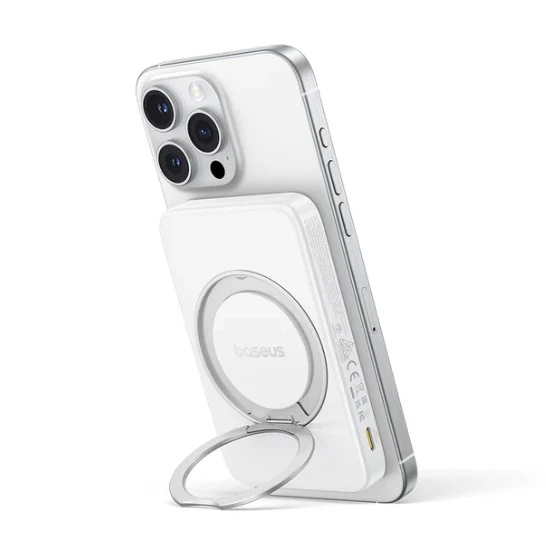 BASEUS PICOGO Qi2 MAGSAFE 20W5KmAh POWERBANK-BEYAZ - 3