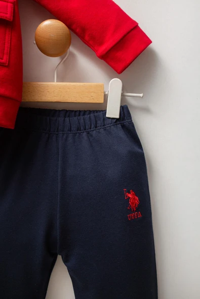 U.S. Polo Assn Erkek Bebek 3'lü Takım Kırmızı - Resim 6