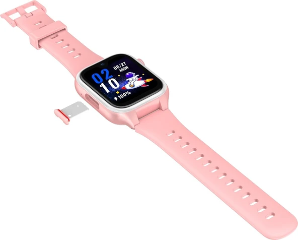 Slazenger 4G Tıger Kıds Prıme Pembe Görüntülü Görüşme Amoled LCD 5MP Kamera özelliği Akıllı Çocuk Saati - 2