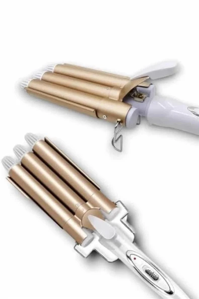 Saç Şekillendirici Wag Maşa Üçlü Yüksek Isı Ayarlı Seramik Kaplama - Resim 5