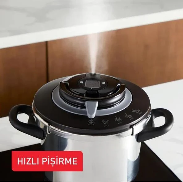 TEFAL Clıpso+Chef 6lt Düdüklü Tencere - Resim 2