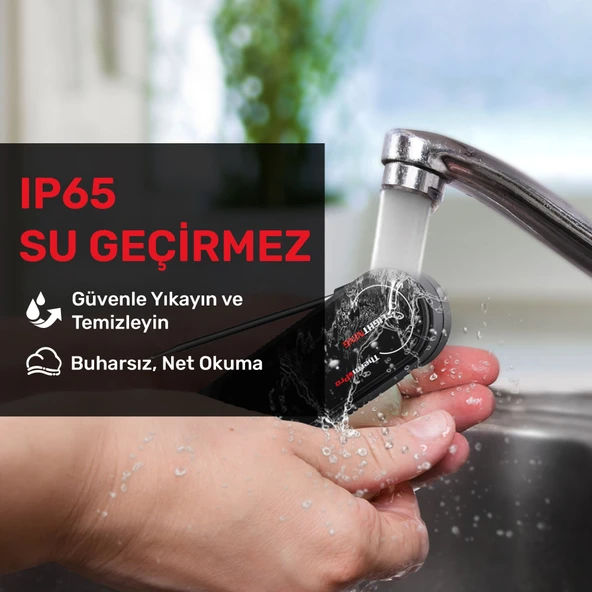 Thermopro TP622 Daldırma/Saplama Izgara/Barbekü/Mangal Et Gıda ölçme Pişirme Termometresi - Resim 4