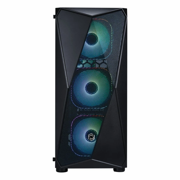 Frisby FX-100 600W 80+ Bronz USB 3.2 ARGB ATX Mid Tower Siyah Kasa - Resim 2