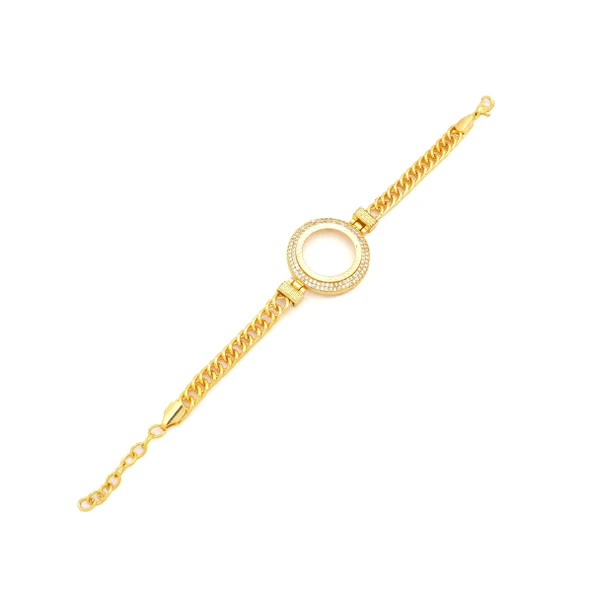 Altın Kaplama Yarım Çerçeve Bileklik BLK-1141 - 2