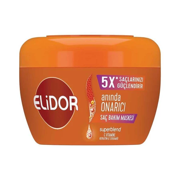 Elidor Superblend Saç Bakım Maskesi Anında Onarıcı C Vitamini Keratin Seramid 160ML