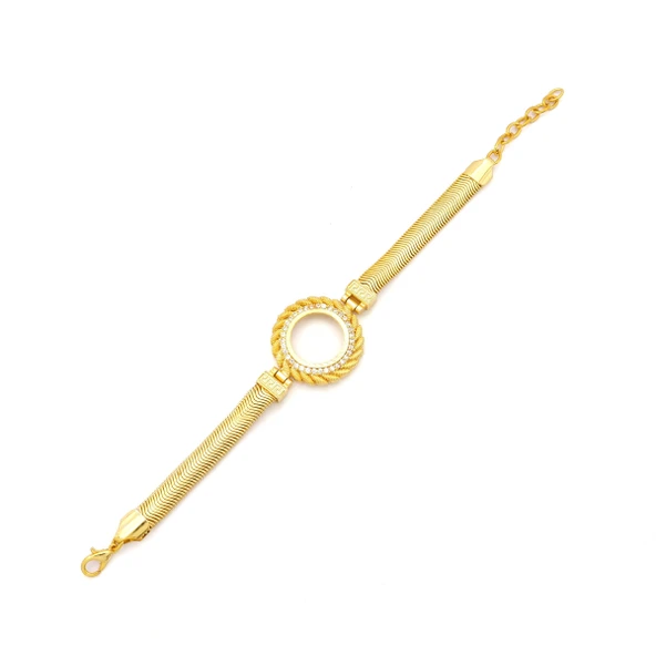 Altın Kaplama Çeyrek Çerçeve Bileklik BLK-1140 ürün görseli