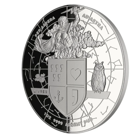 AgaKulche Tanrıça Europa Mythos Gümüş Sikke Coin - 3