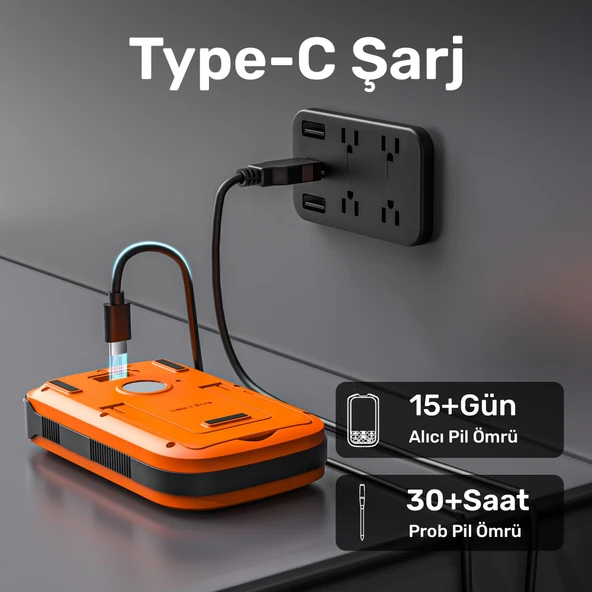 ThermoPro TP863B 2Problu Zamanlayıcılı 610m Kablosuz Barbekü/Mangal Profesyonel Pişirme Termometresi - Resim 3