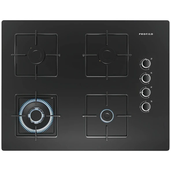 Profilo OO37H6B12D Wok Gözlü Siyah Cam Ankastre Ocak ürün görseli 1