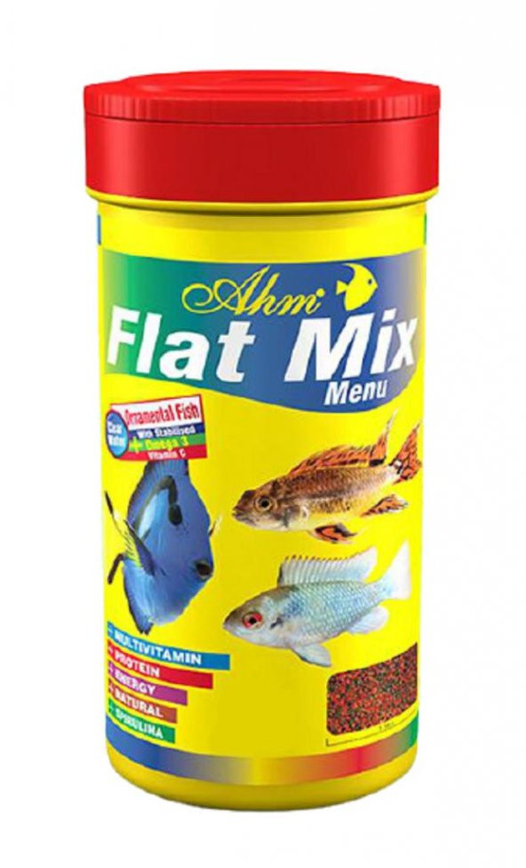 Ahm Flat Mix Menu Balık Yemi 250 ml