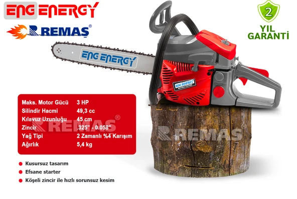 Energy 50A Benzinli Motorlu Testere Ağaç Kesme - 2