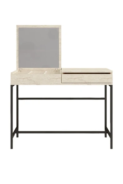 Decormet Linda Makyaj Masası Travertine - Resim 2