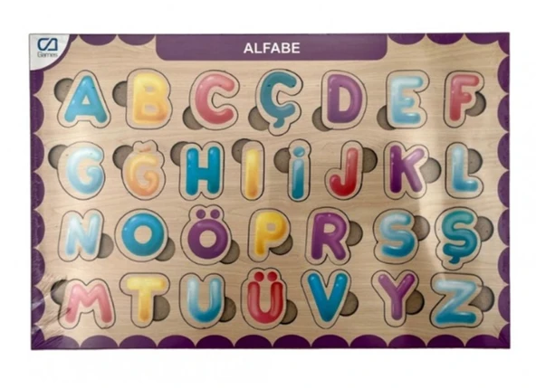 Ca Games Ahşap Puzzle Alfabe 19X29 ürün görseli 1