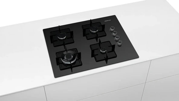 Profilo OO37H6B12D Wok Gözlü Siyah Cam Ankastre Ocak - Resim 6