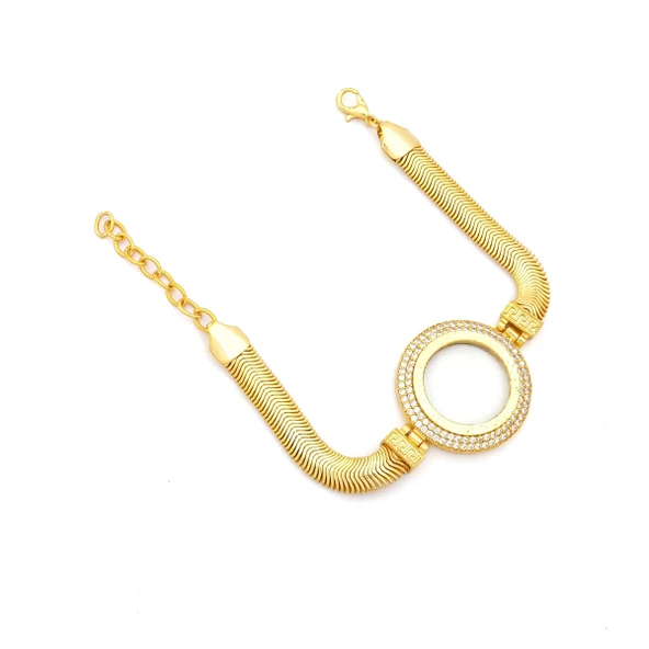 Altın Kaplama yarım Çerçeve Bileklik BLK-1143 ürün görseli