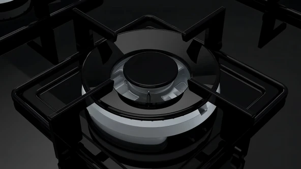 Profilo OO37H6B12D Wok Gözlü Siyah Cam Ankastre Ocak - Resim 4