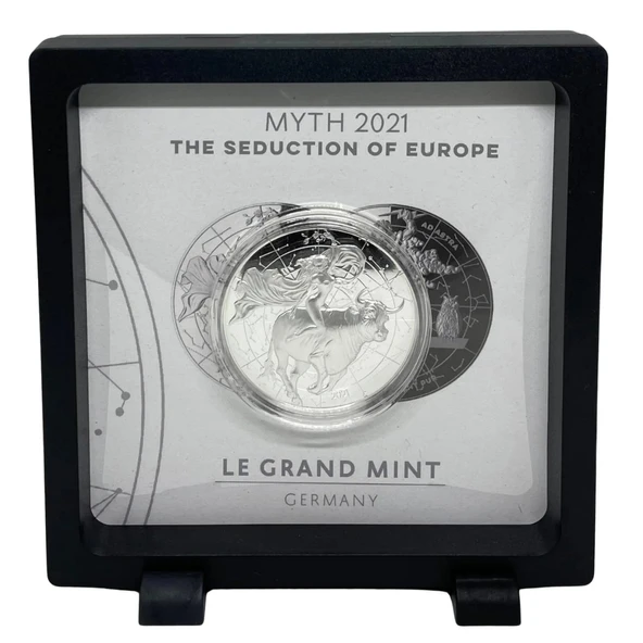 AgaKulche Tanrıça Europa Mythos Gümüş Sikke Coin - 5