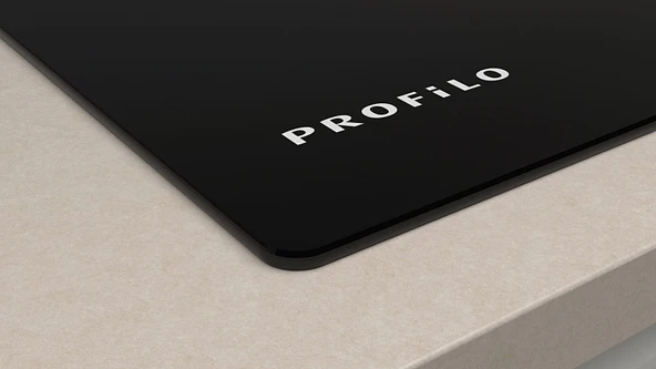 Profilo OR06ET011 Siyah Cam Seramik Gömme Ankastre Ocak - Resim 3