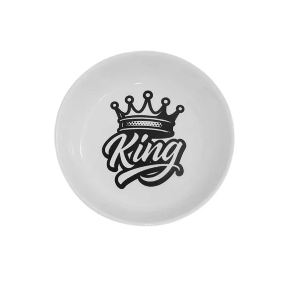 Raccoon Kral Figürlü Seramik Mama ve Su Kabı 250 Ml ürün görseli 1
