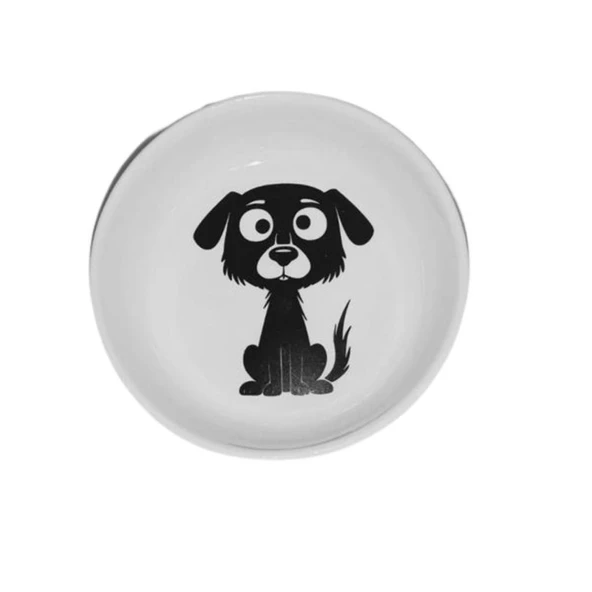 Raccoon Köpek Figürlü Seramik Mama ve Su Kabı 250 Ml ürün görseli 1