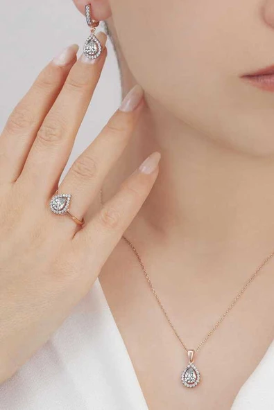 AgaKulche Damla Model Set S4EB 925 ürün görseli 1