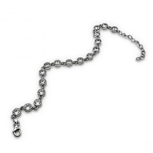 AgaKulche Gümüş Zirkon Taşlı Tohum Bileklik ürün görseli 1