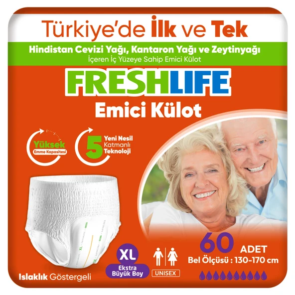 Freshlife Emici Külot Hasta Bezi XL 2 x 30'lu